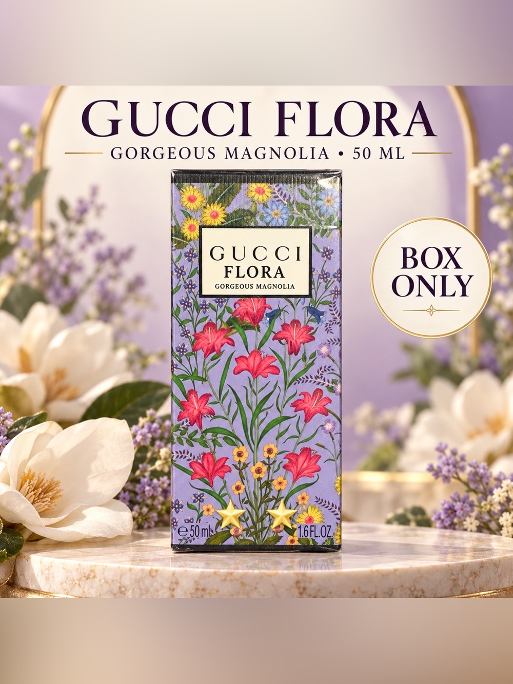 Gucci Flora Gorgeous Magnolia empty bottle - 50 ml